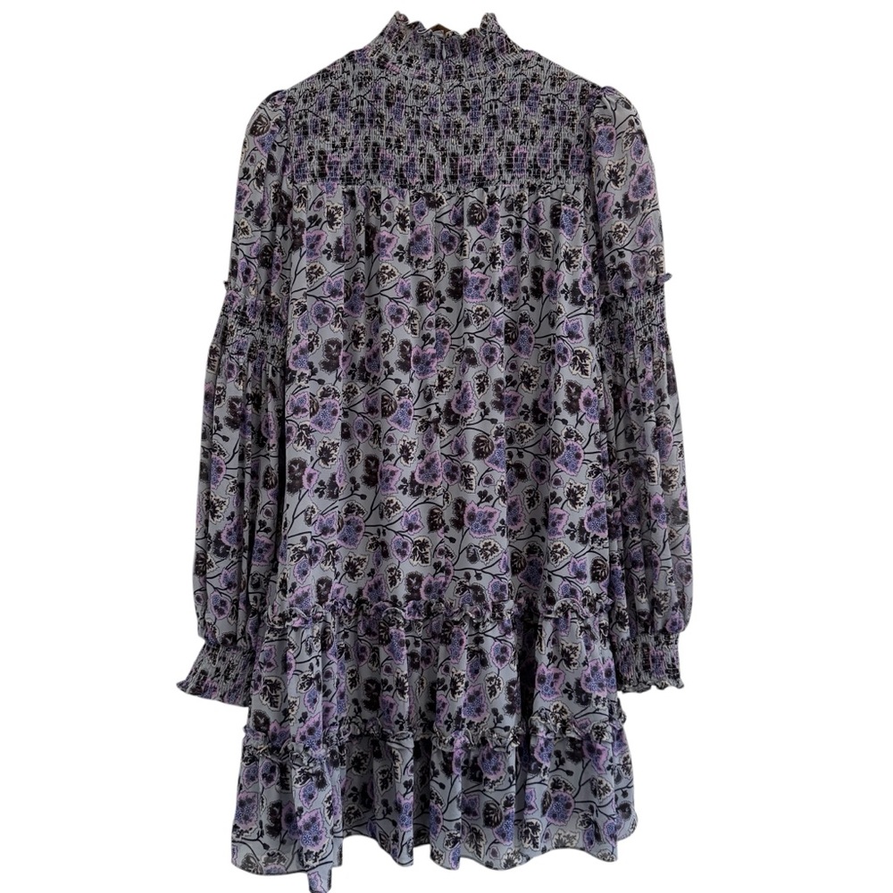 cinq a sept Drew Stephanie Floral Smocked Tiered Dress 6 - Picture 4 of 14